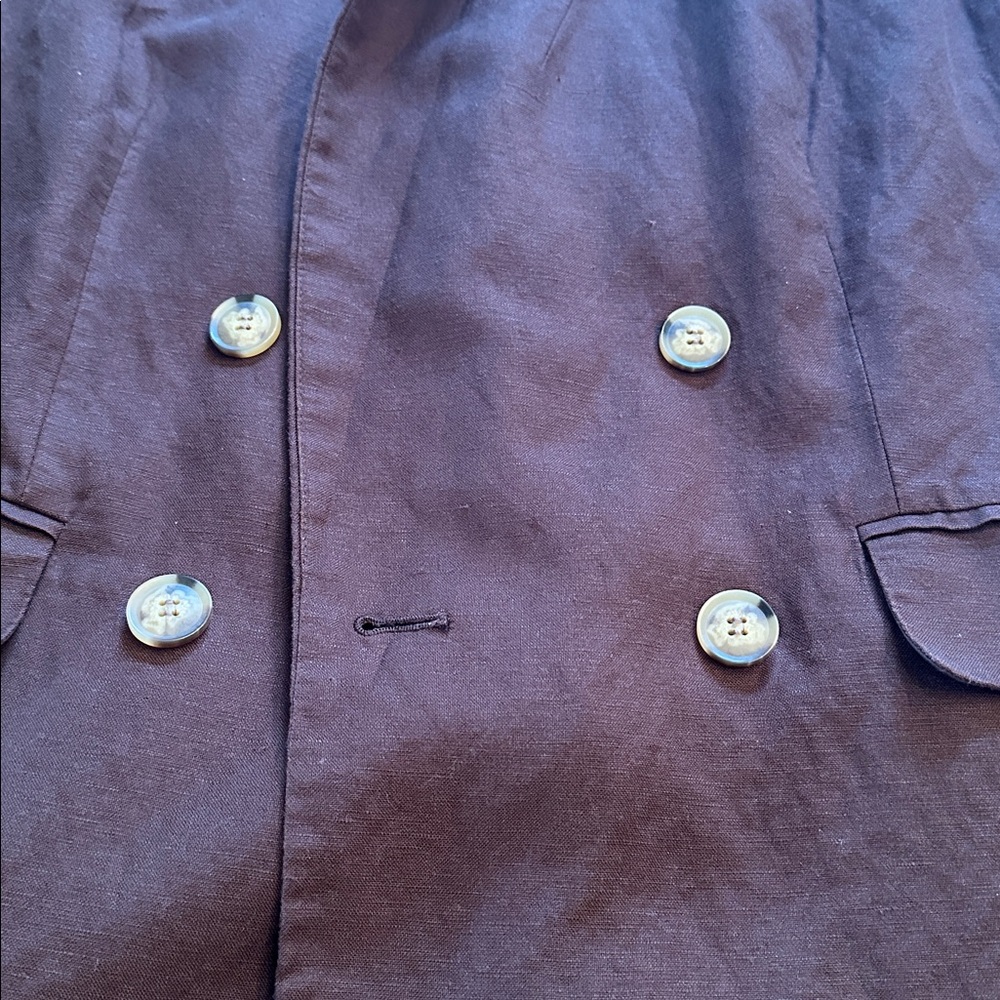LOFT Chocolate Brown Sleeveless Blazer Vest - Picture 11 of 13